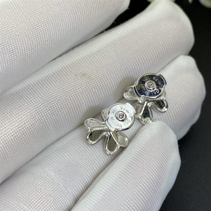 [Luxora]FRIVOLE MINI SILVER FLOWER EARRINGS