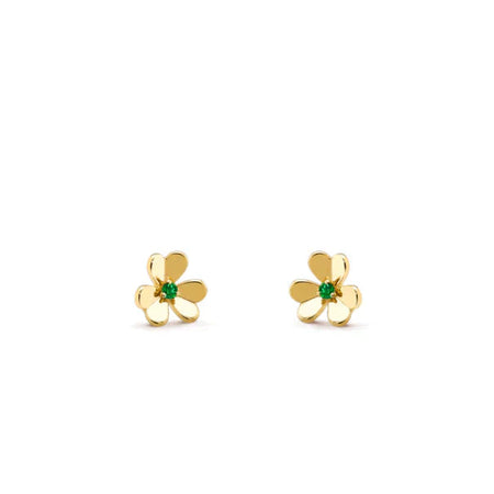 [Luxora]FRIVOLE  FLOWER MALACHITE EARRINGS