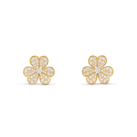 [Luxora]FRIVOLE GOLD FLOWER DIAMOND EARRINGS