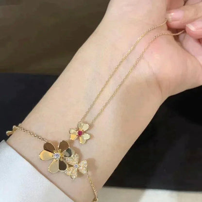 [Luxora]FRIVOLE GOLD FLOWER NECKLACE