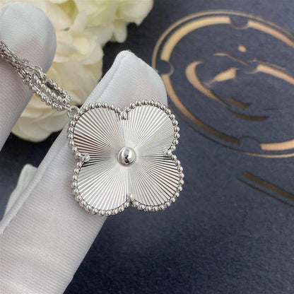 [Luxora]CLOVER 25MM SILVER BIG CLOVER NECKLACE