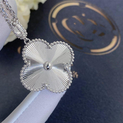 [Luxora]CLOVER 25MM SILVER BIG CLOVER NECKLACE