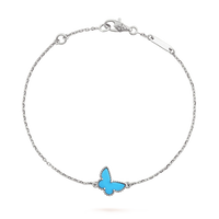 [Luxora]BUTTERFLY TURQUOISE BUTTERFLY BRACELET SILVER