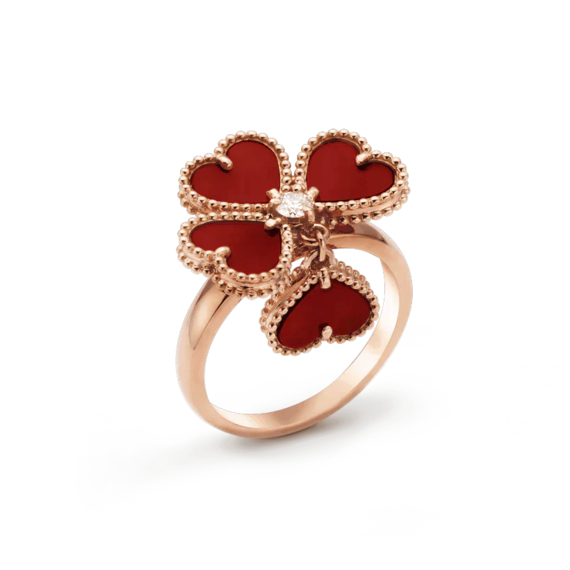 [Luxora]SWEET CLOVER CARNELIAN RING
