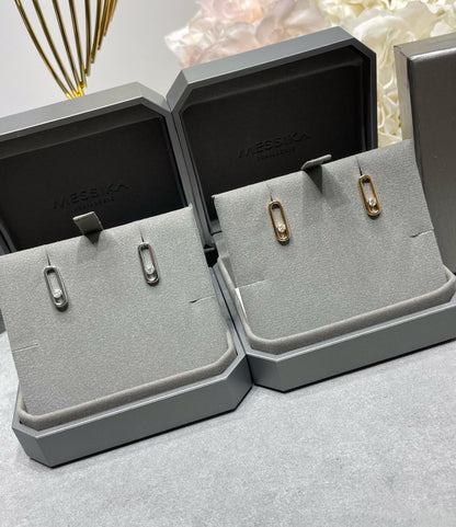 [LUXE]MOVE UNO SMALL 1 DIAMOND EARRINGS