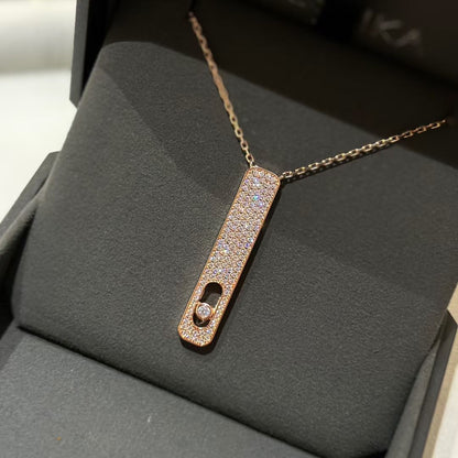 [LUXE]MY FIRST DIAMOND PAVED NECKLACE