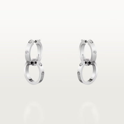 [Luxora]LOVE 3.3MM DANGLE EARRINGS