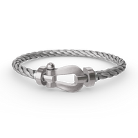 [Luxora]FORCE LARGE HORSESHOE NO DIAMOND BRACELET SILVER