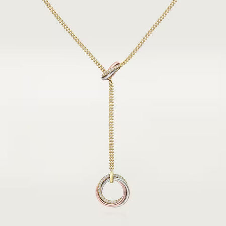 [Luxora]TRINITY DIAMONDS NECKLACE
