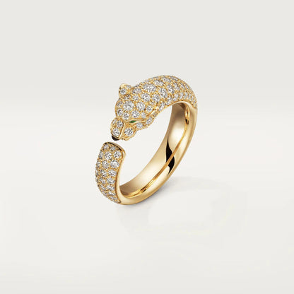 [Luxora] PANTHERE RING AUS ROSA GOLD MIT DIAMANTEN